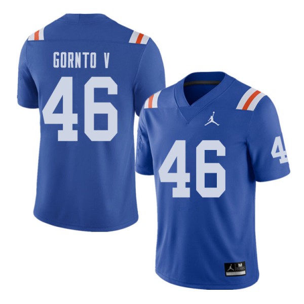 Jordan Brand Men #46 Harry Gornto V Florida Gators Throwback Alternate College Football Jerseys
